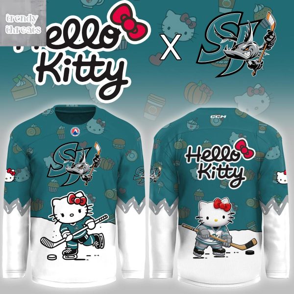 San Jose Barracuda Hello Kitty Night Hockey Jersey