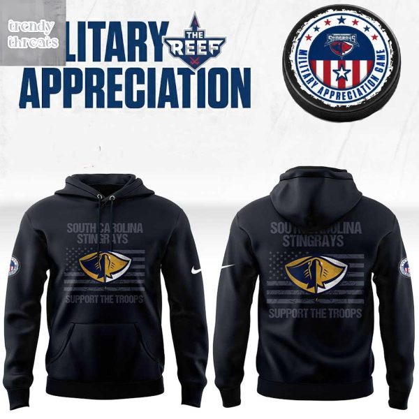 South Carolina Stingrays Military Appreciation Night Hoodie T-Shirt