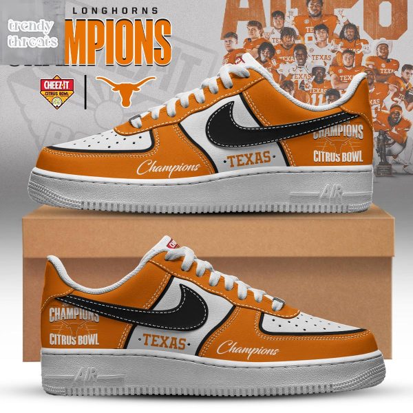 Texas Longhorns Citrus Bowl Champions Air Force 1 Shoes