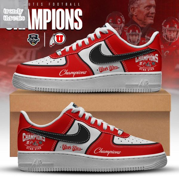 Utah Utes Las Vegas Bowl Champions Air Force 1 Shoes