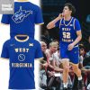 West Virginia Basketball Jerry West Throwback Uniform Hoodie Shirt