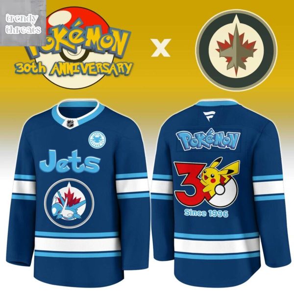 Winnipeg Jets x Pokemon 30th Anniversary 1996 2026 Hockey Jersey