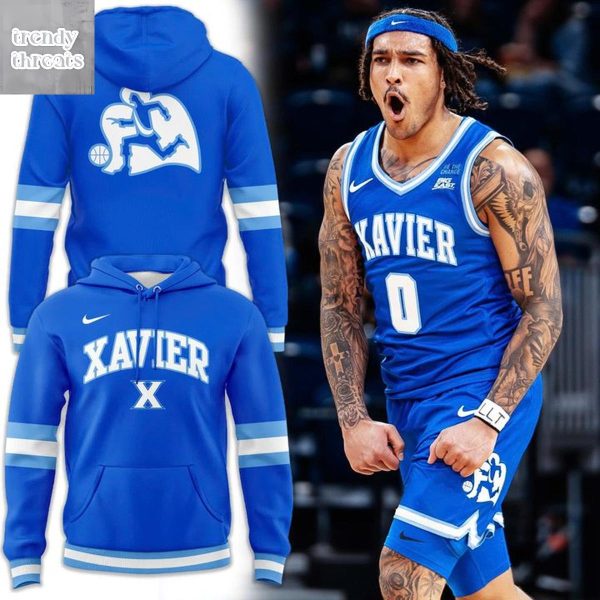 Xavier Basketball Running Man Uniform Hoodie Shirt