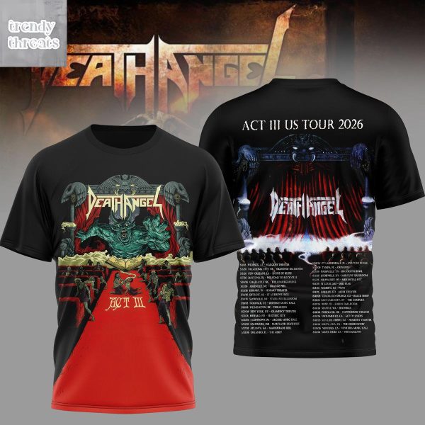 Death Angel ACT III Us Tour 2026 T-Shirt