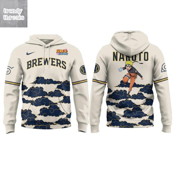 Milwaukee Brewers Naruto Night Hoodie T-Shrt