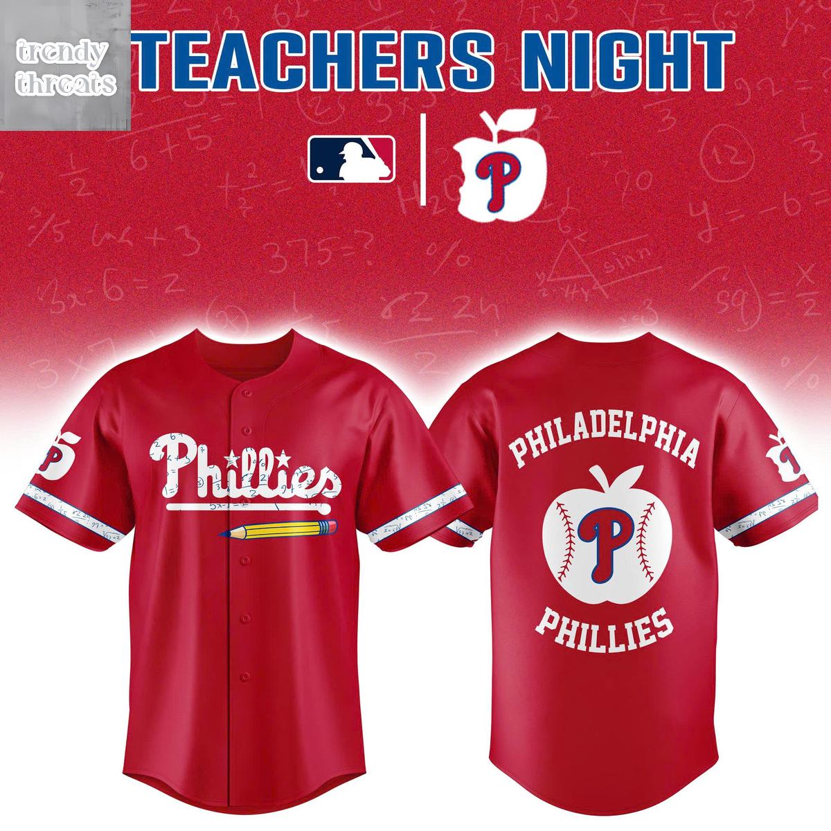 Philadelphia Phillies Teacher Appreciation Night Jersey Philadelphia Phillies Teacher Appreciation Night Jersey