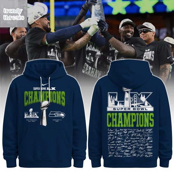 Seattle Seahawks Super Bowl 2026 Champions Hoodie T-Shirt